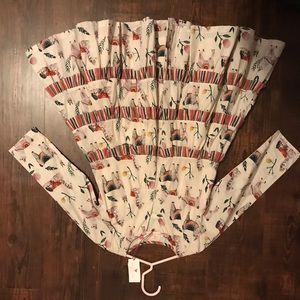 Pink chicken llama dress Sz 5 brand new